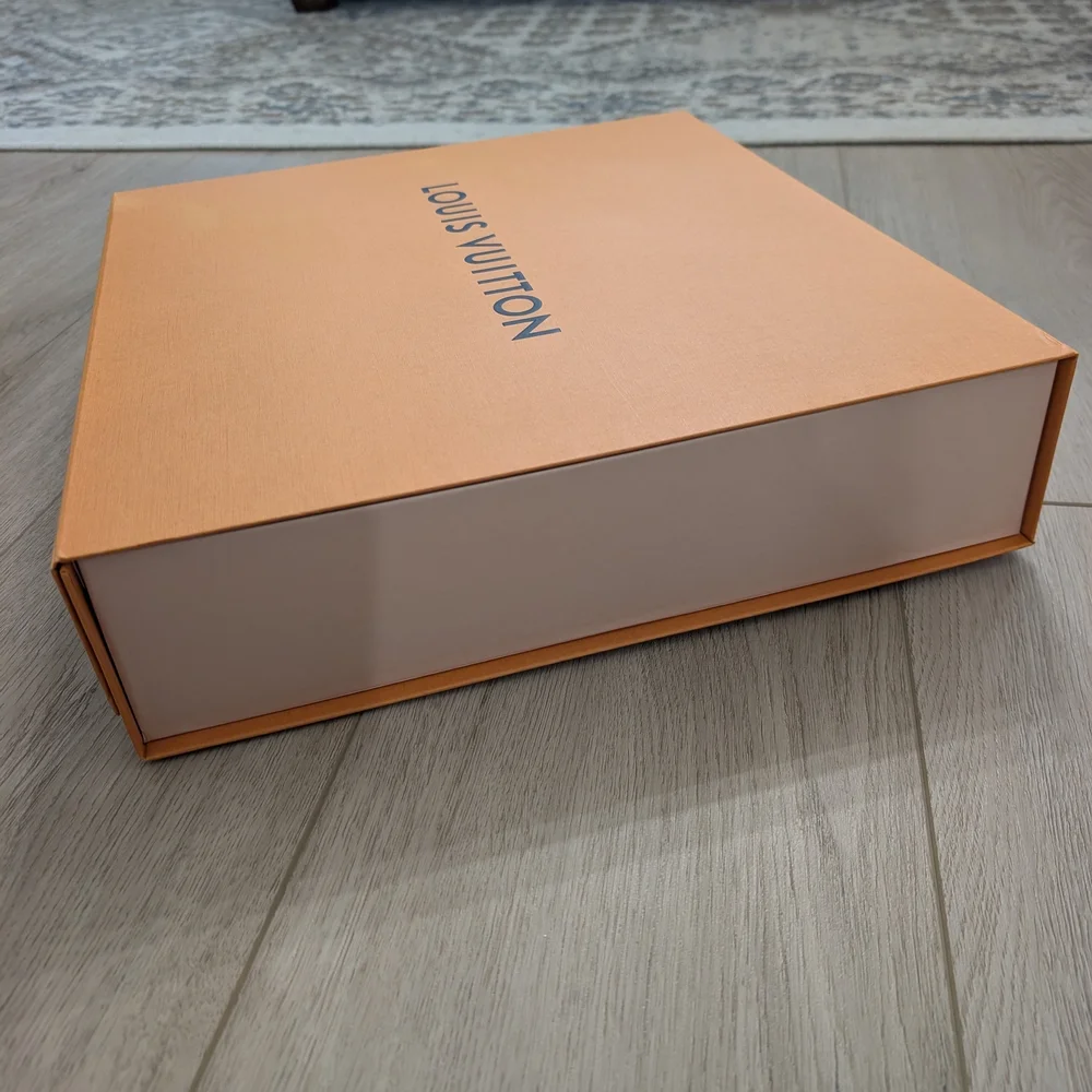 Authentic Louis Vuitton Large Orange Gift Box